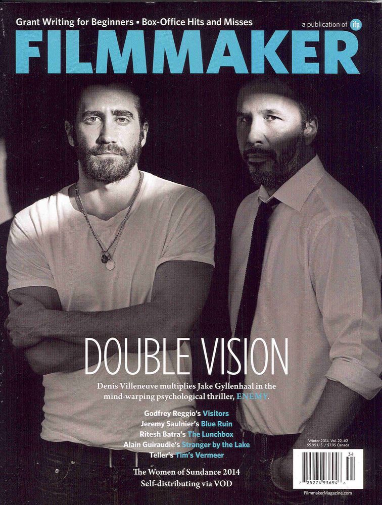 FILMMAKER magazine side cover  Vol 22 # 2 Winter 2014
