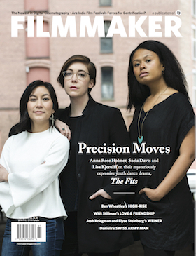 FILMMAKER magazine side cover Spring 2016