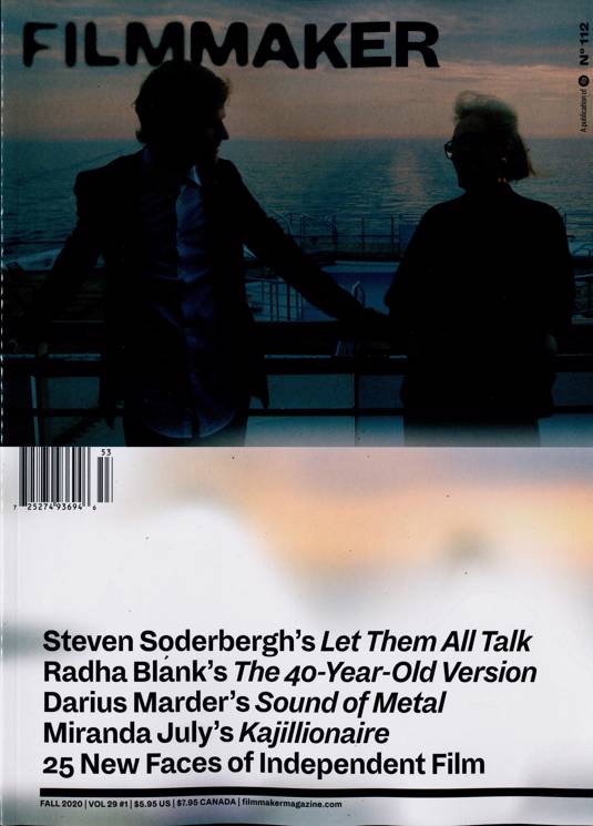 FILMMAKER magazine side cover Issue 112 Fall 2020