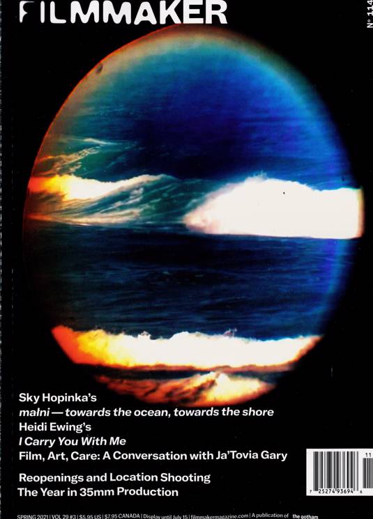 FILMMAKER magazine side cover Issue 114 Spring 2021
