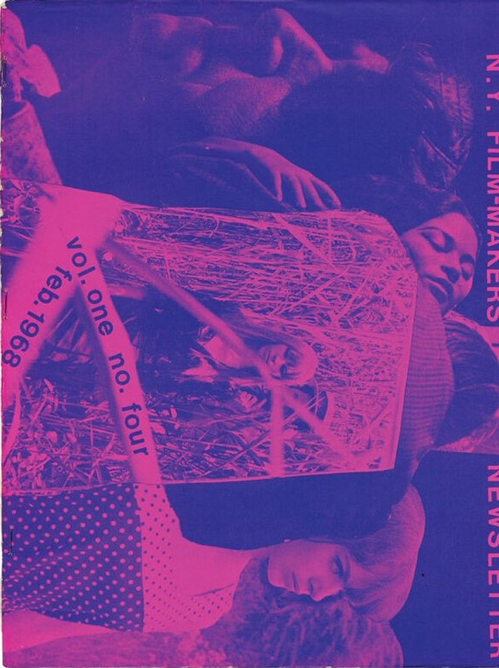 FILMMAKERS magazine side cover Issue 4 February 1968