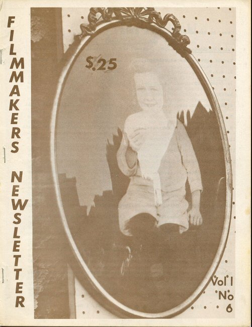 FILMMAKERS magazine side cover Issue 6 April 1968