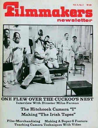 FILMMAKERS magazine side cover Issue 100 Vol 9 # 2 December 1975