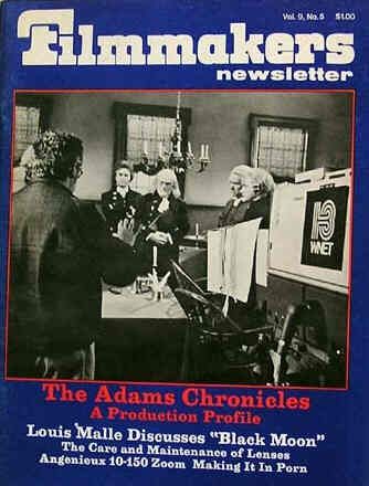 FILMMAKERS magazine side cover Issue 103 Vol 9 # 5 March 1976