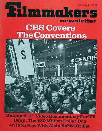 FILMMAKERS magazine side cover Issue 107 Vol 9 # 9 July 1976