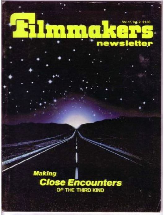 FILMMAKERS magazine side cover Issue 124 Vol 11 # 2 December 1977