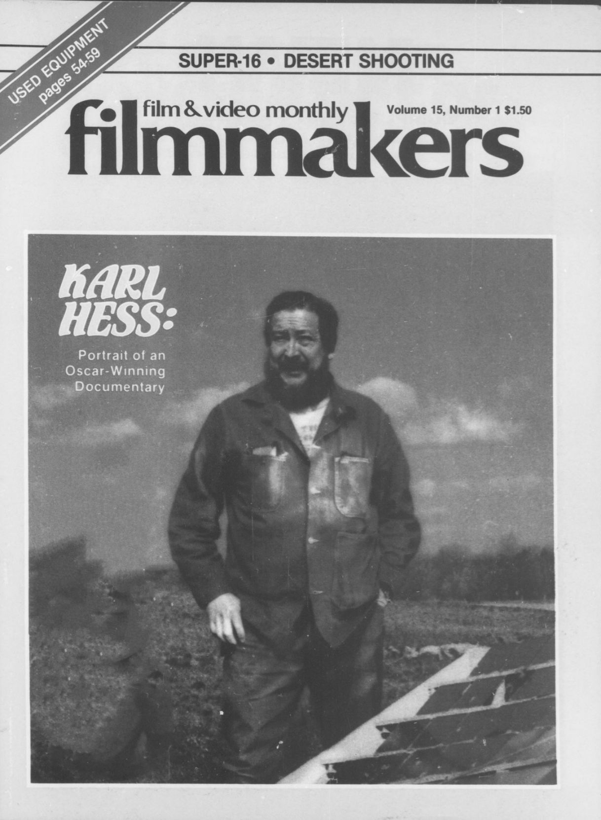 FILMMAKERS magazine side cover Issue 171 Vol 15 # 1 November 1981