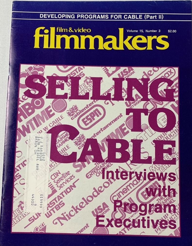 FILMMAKERS magazine side cover Issue 173 Vol 15 # 3 January 1982