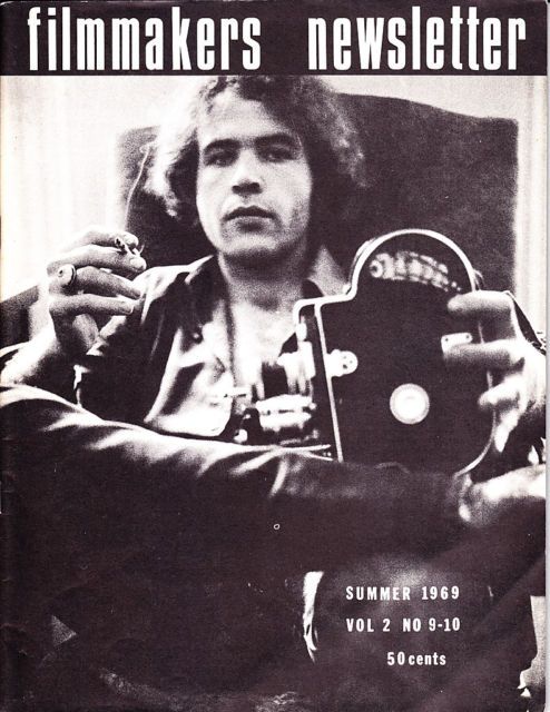 FILMMAKERS magazine side cover Issue 21/22  Vol 2 # 9/10 July/August 1969