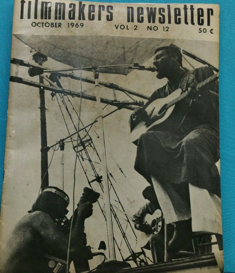 FILMMAKERS magazine side cover Issue 24  Vol 2 # 12 October 1969