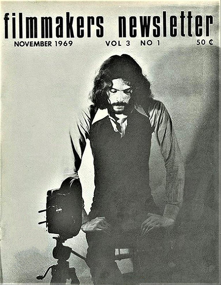 FILMMAKERS magazine side cover Issue 25  Vol 3 # 1 November 1969