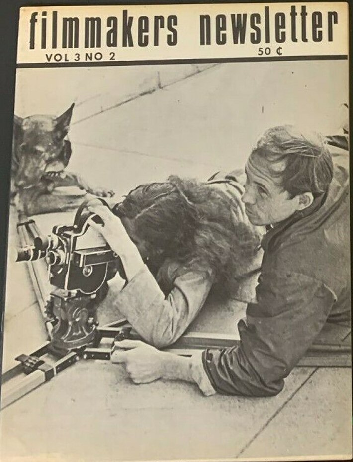 FILMMAKERS magazine side cover Issue 26  Vol 3 # 2 December 1969