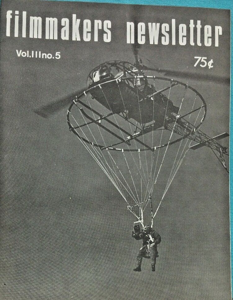 FILMMAKERS magazine side cover Issue 29 Vol 3 # 5 March 1970