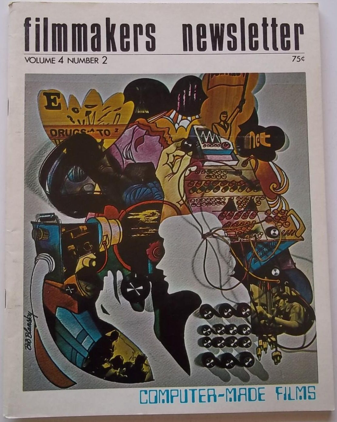 FILMMAKERS magazine side cover Issue 38 Vol 4 # 2 December 1970