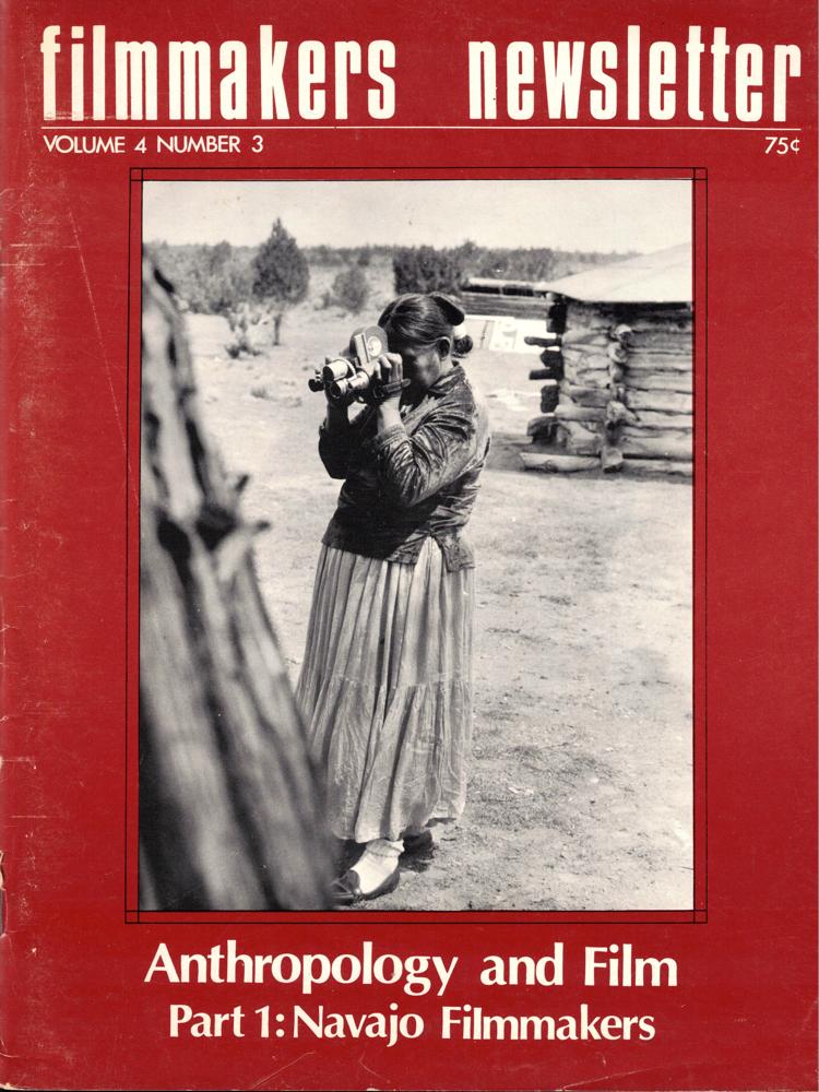 FILMMAKERS magazine side cover Issue 39  Vol 4 # 3 January 1971