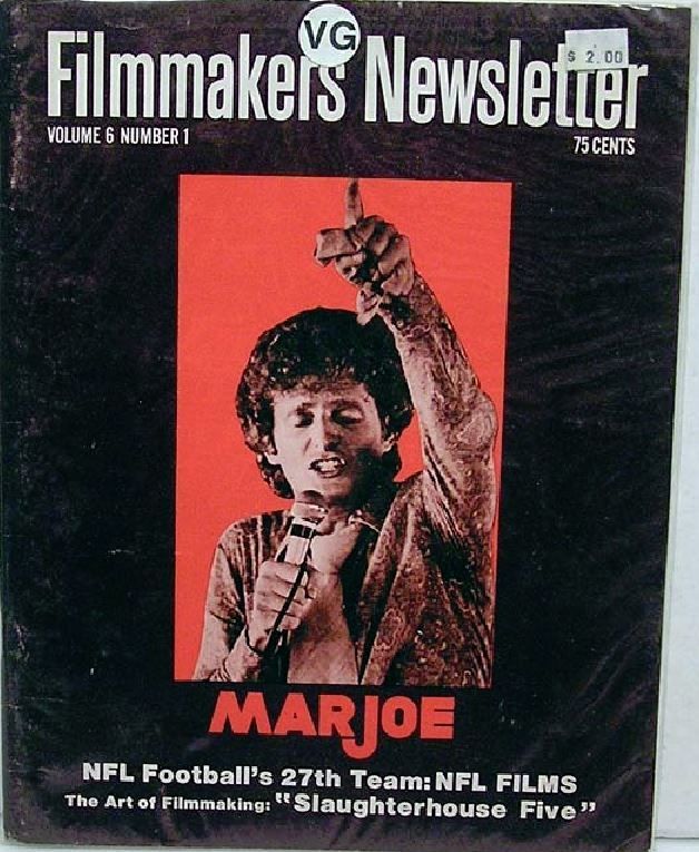FILMMAKERS magazine side cover Issue 63 Vol 6 # 1 November 1972