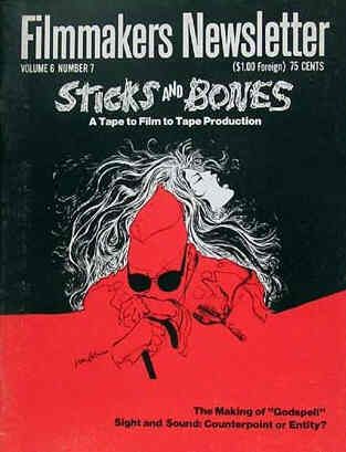 FILMMAKERS magazine side cover Issue 69 Vol 6 # 7 May 1973