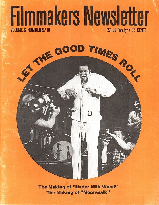 FILMMAKERS magazine side cover Issue 71/72 Vol 6 # 9/10 July/August 1973