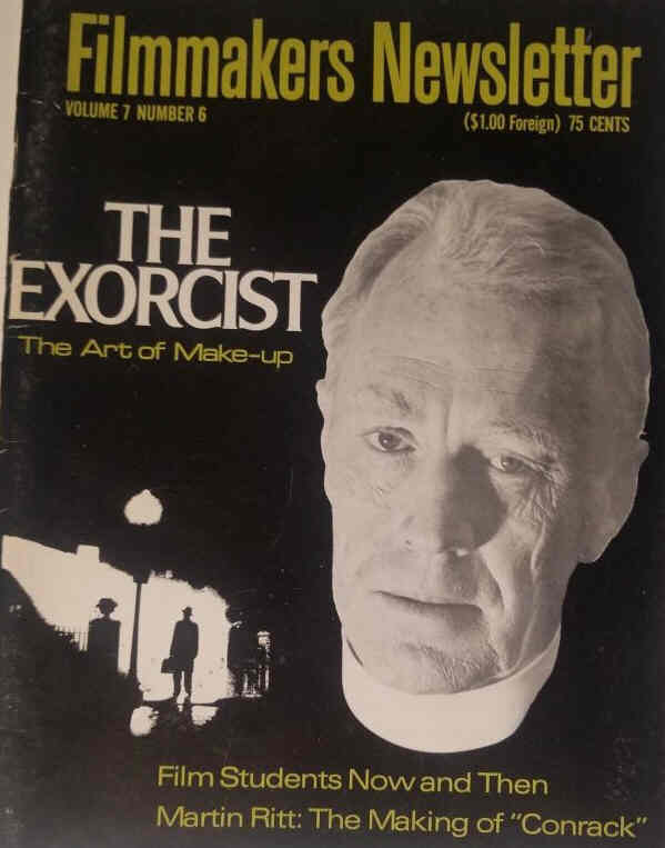 FILMMAKERS magazine side cover Issue 80 Vol 7 # 6 April 1974