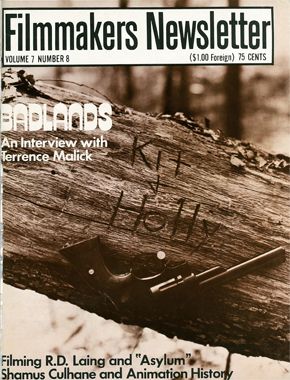 FILMMAKERS magazine side cover Issue 82  Vol 7 # 8 June 1974