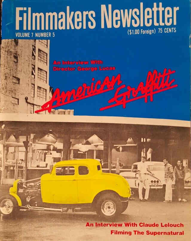 FILMMAKERS magazine side cover Issue 79 Vol 7 # 5 March 1974
