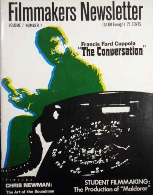 FILMMAKERS magazine side cover Issue 81 Vol 7 # 7 May 1974