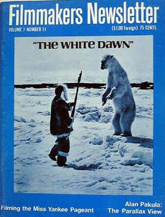 FILMMAKERS magazine side cover Issue 85 Vol 7 # 11 September 1974