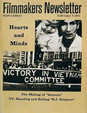 FILMMAKERS magazine side cover Issue 92 Vol 8 # 6 April 1975