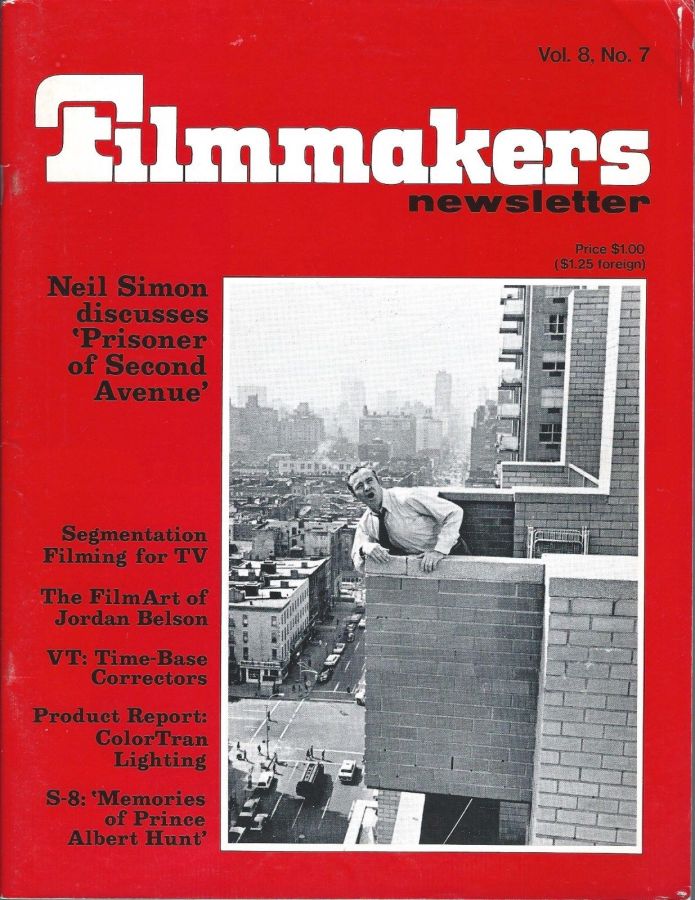 FILMMAKERS magazine side cover Issue 93 Vol 8 # 7 May 1975