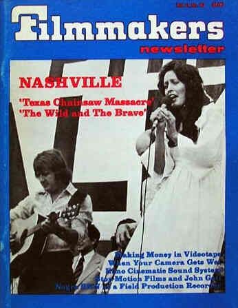 FILMMAKERS magazine side cover Issue 96 Vol 8 # 10 August 1975