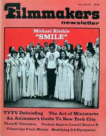 FILMMAKERS magazine side cover Issue 98 Vol 8 # 12 October 1975