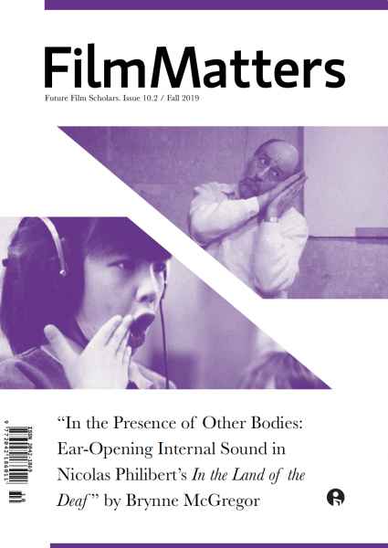 FILM MATTERS magazine side cover  Vol 10 No  2 Fall 2019