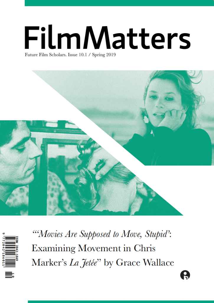 FILM MATTERS magazine side cover  Vol 10 No  1 Spring 2019