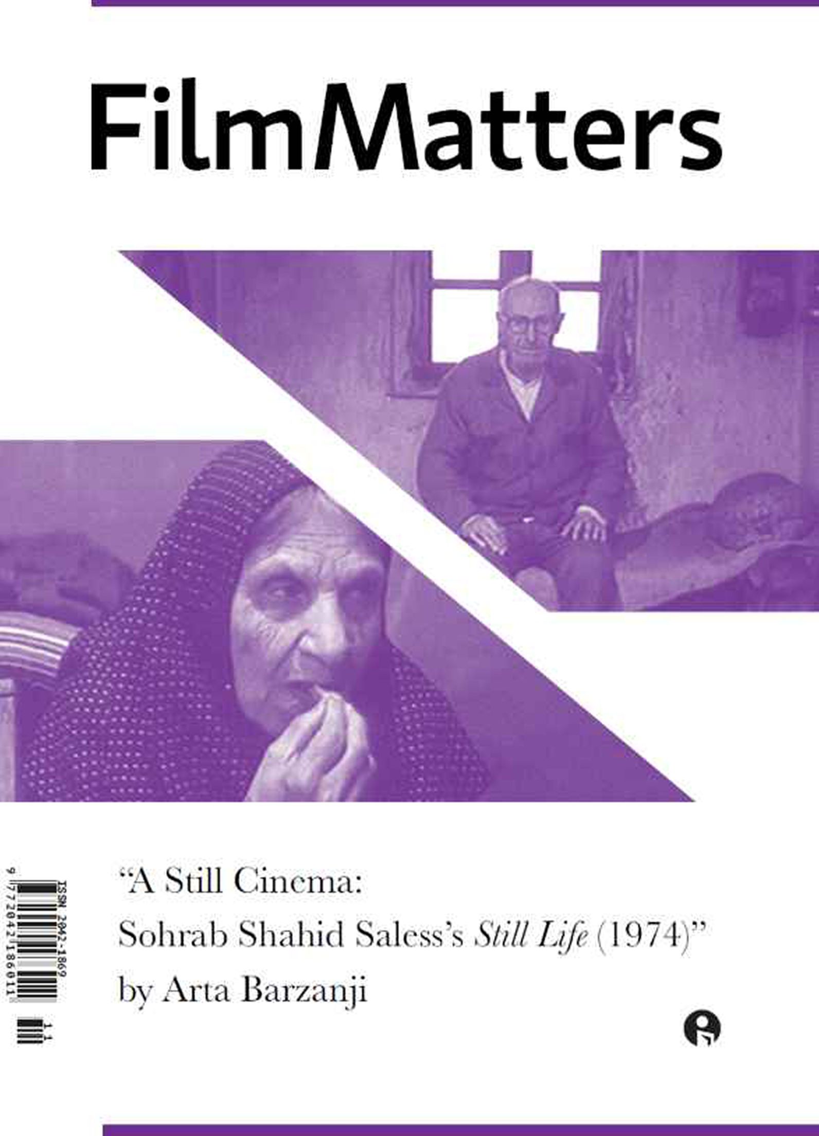 FILM MATTERS magazine side cover  Vol 11 No  2 Summer 2020