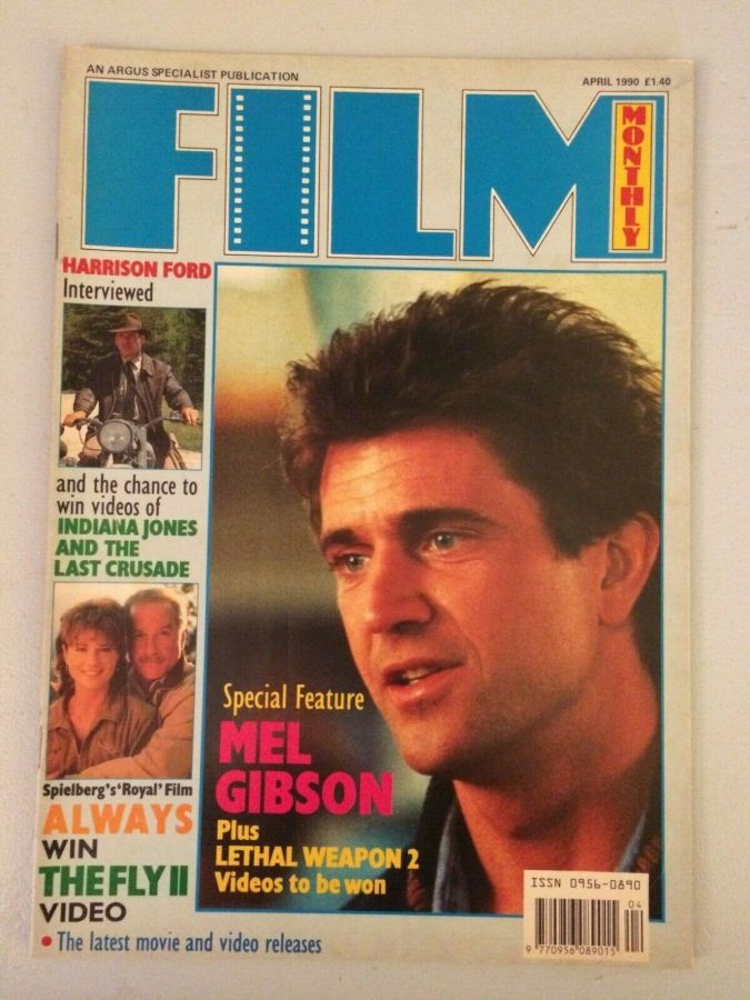 FILM MONTHLY magazine side cover April 1990