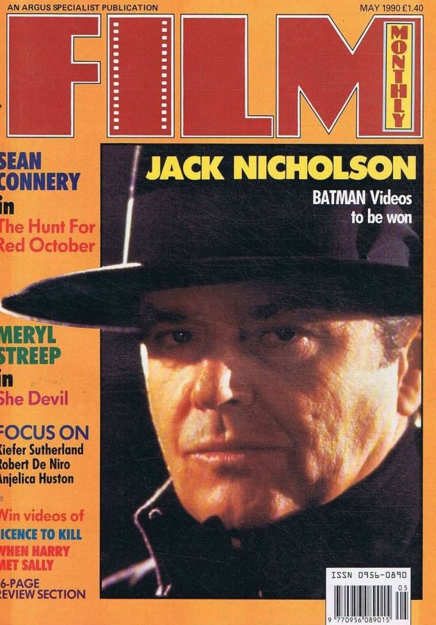 FILM MONTHLY magazine side cover May 1990