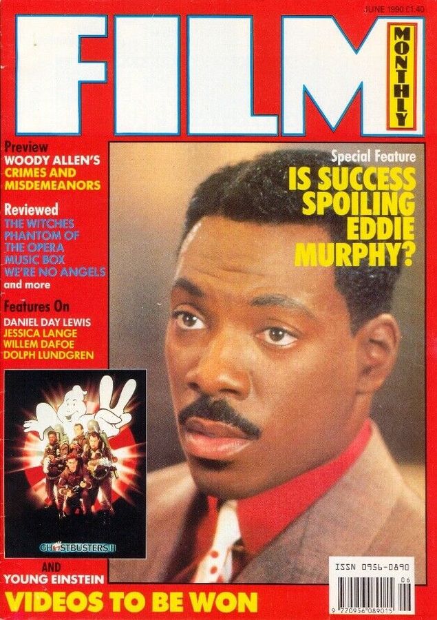 FILM MONTHLY magazine side cover June 1990
