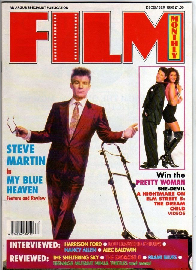 FILM MONTHLY magazine side cover December 1990