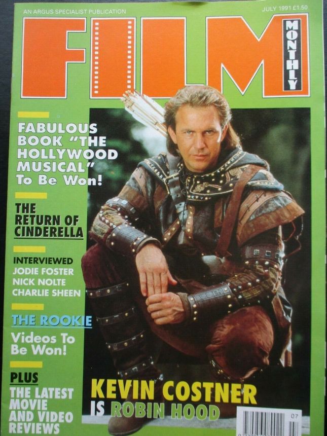 FILM MONTHLY magazine side cover July 1991