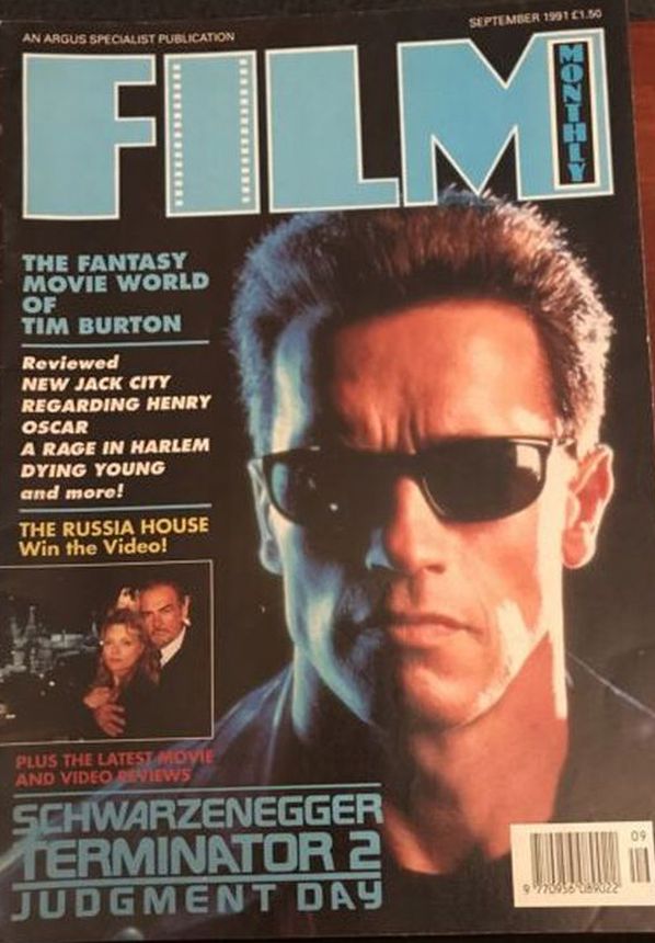 FILM MONTHLY magazine side cover September 1991