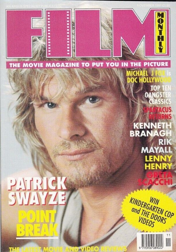 FILM MONTHLY magazine side cover November 1991