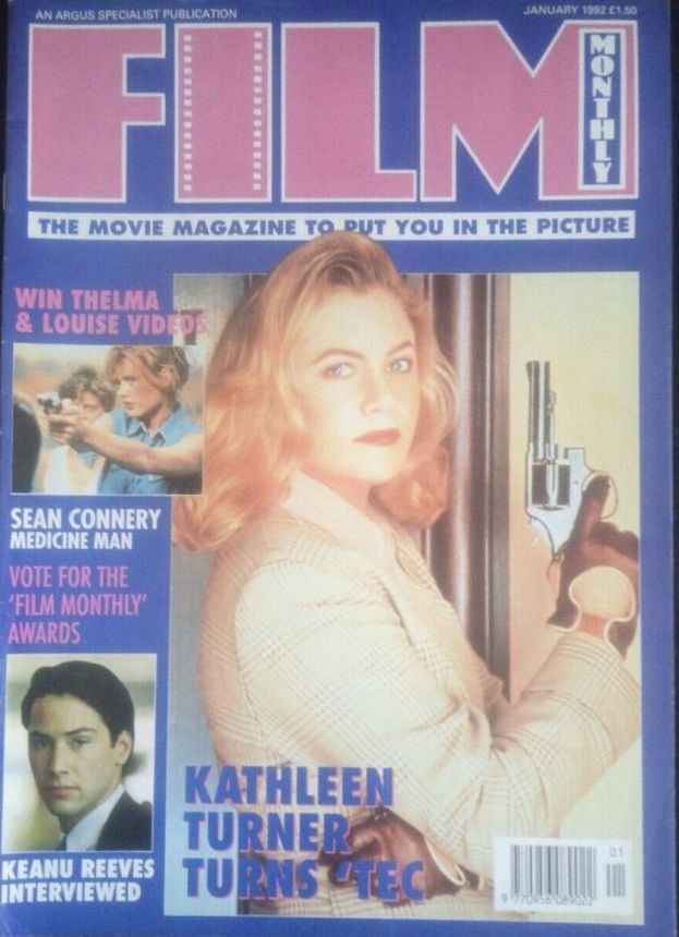 FILM MONTHLY magazine side cover January 1992