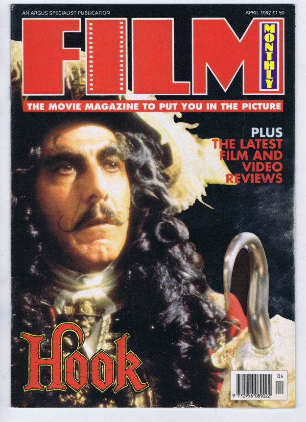FILM MONTHLY magazine side cover April 1992