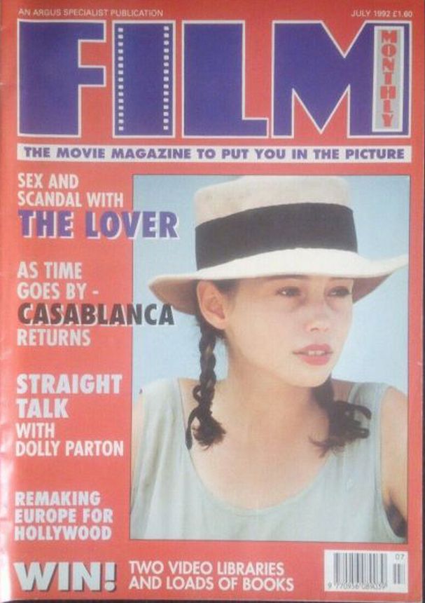 FILM MONTHLY magazine side cover July 1992