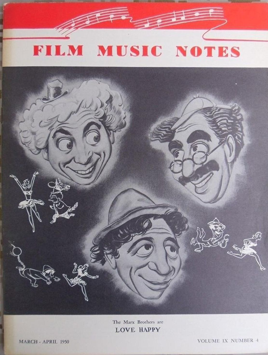 FILM MUSIC NOTES magazine side cover  Vol 9 No  4  March/April 1950