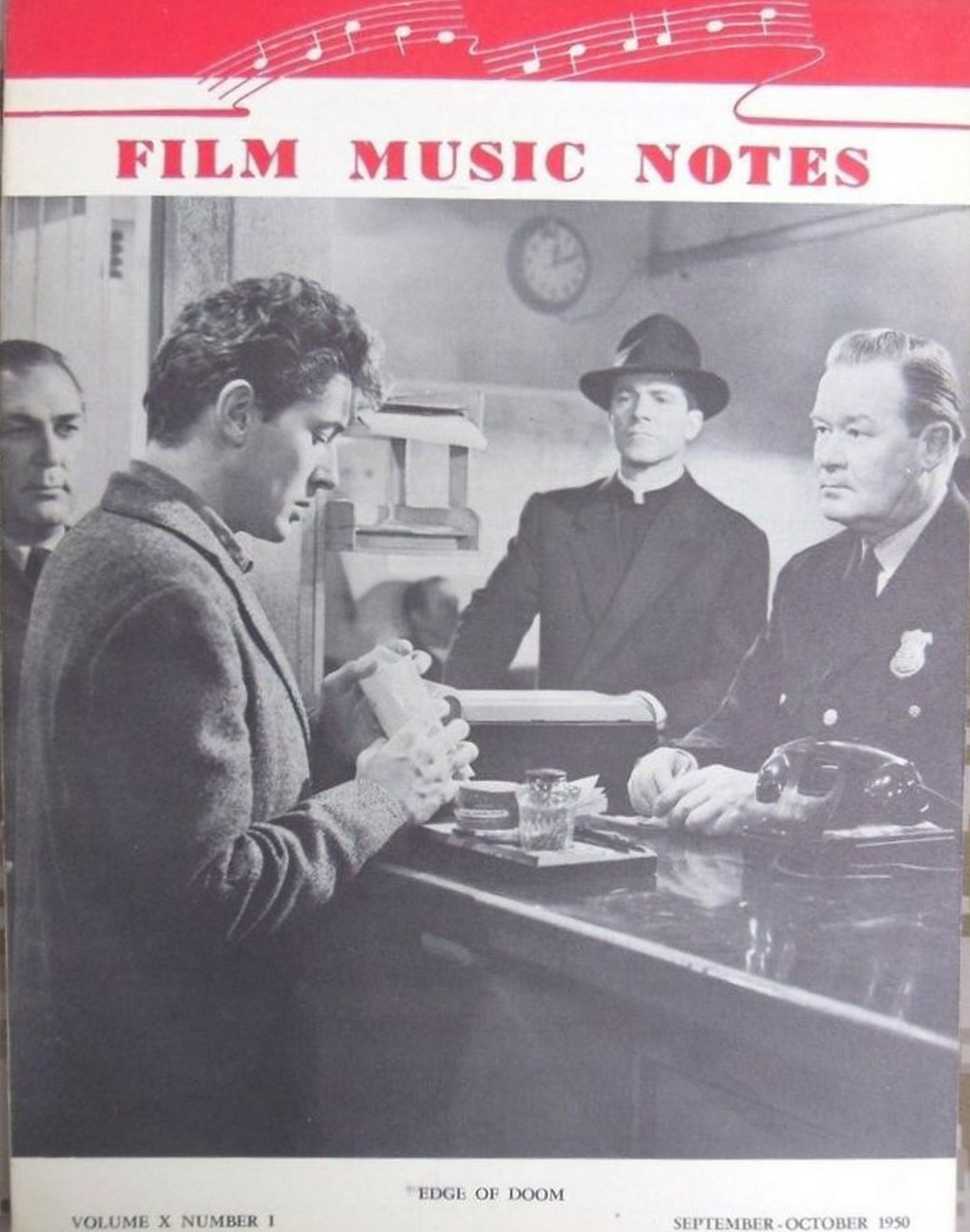 FILM MUSIC NOTES magazine side cover  Vol 10 No  1  September/October 1950
