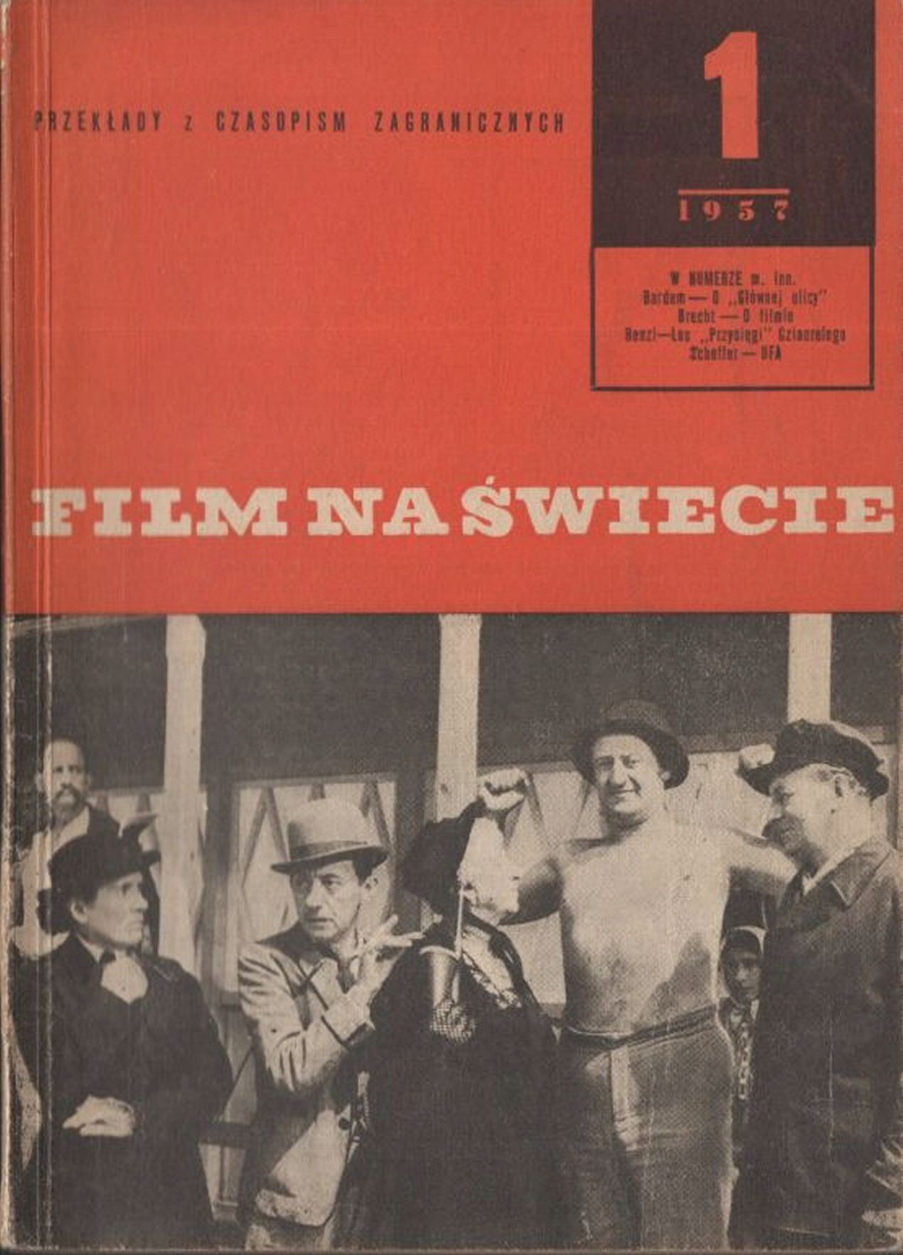 FILM NA SWIECIE magazine side cover Issue 1   1957
