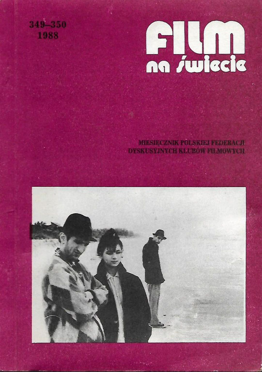 FILM NA SWIECIE magazine side cover Issue 349-350   1988