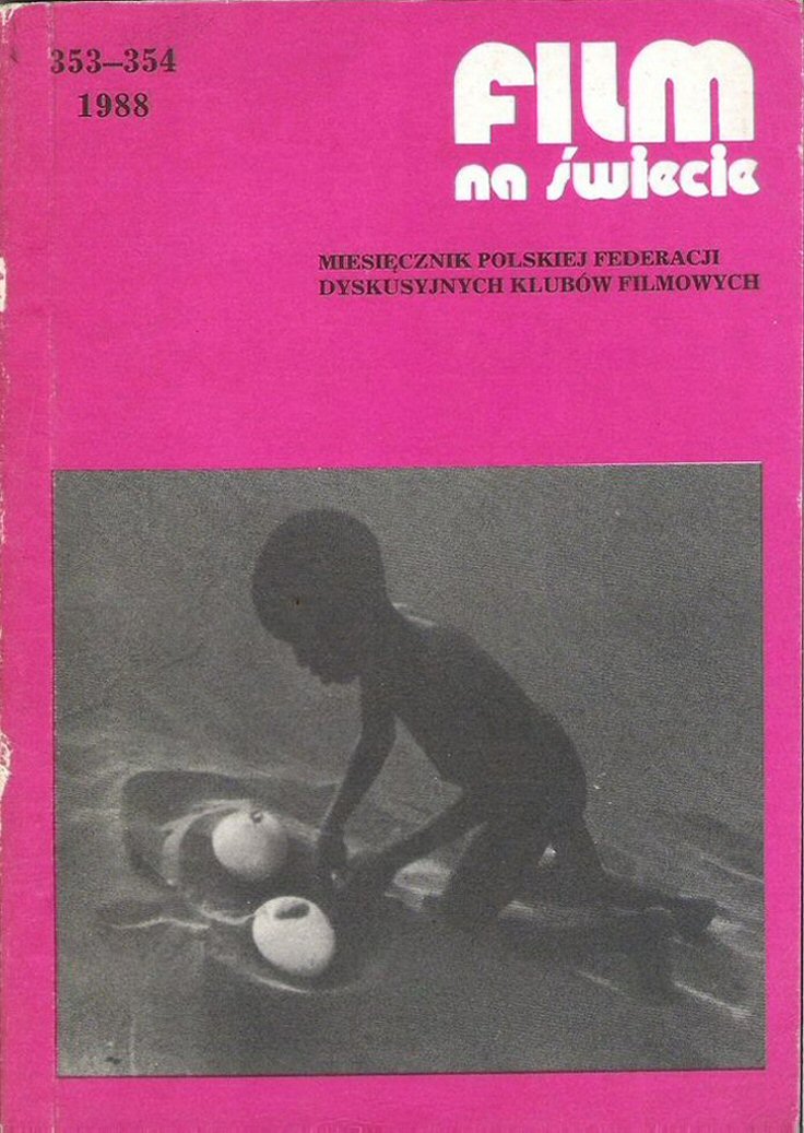 FILM NA SWIECIE magazine side cover Issue 353-354   1988