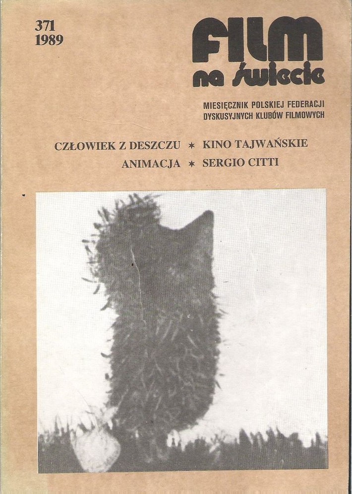 FILM NA SWIECIE magazine side cover Issue 371   1989